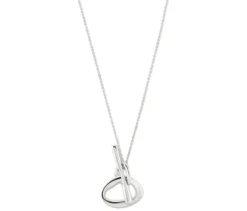 Kette mit Anhänger, 925er Sterlingsilber, rhodiniert
