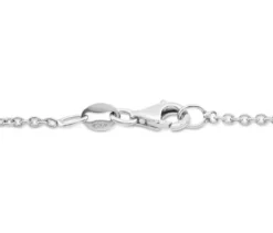 Kette mit Anhänger, 925er Sterlingsilber, rhodiniert