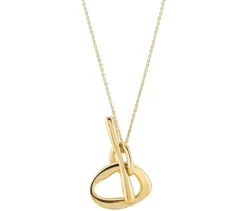 Kette mit Anhänger, 925er Sterlingsilber, vergoldet