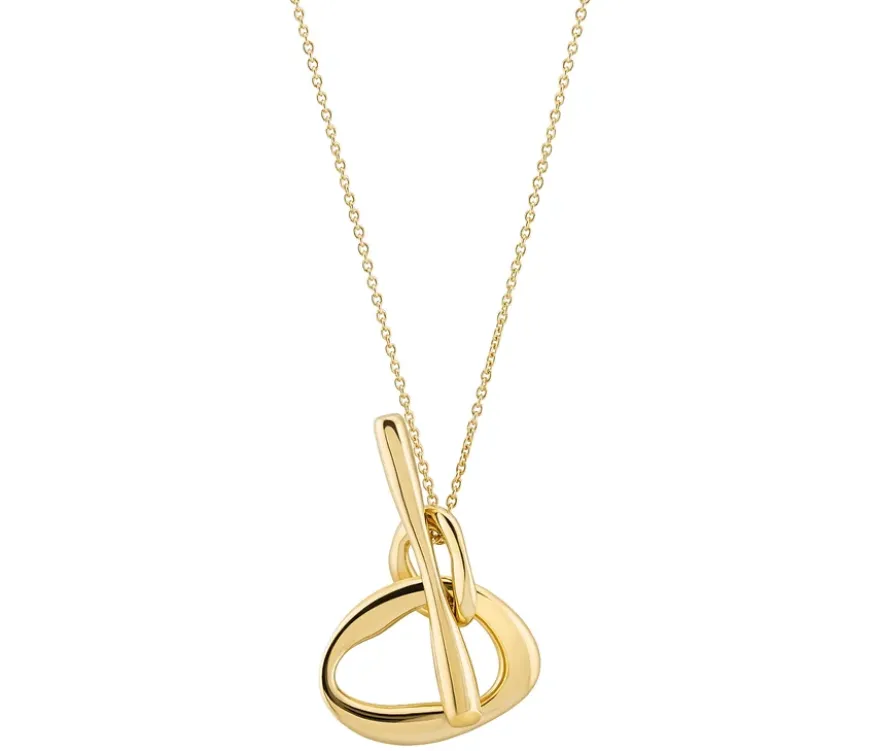 Kette mit Anhänger, 925er Sterlingsilber, vergoldet