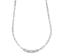 Kette mit Glaskristallsteinen »Paperlink«