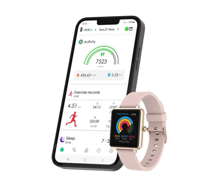 Kienzle Smart-Uhr Slim, roségoldfarben
