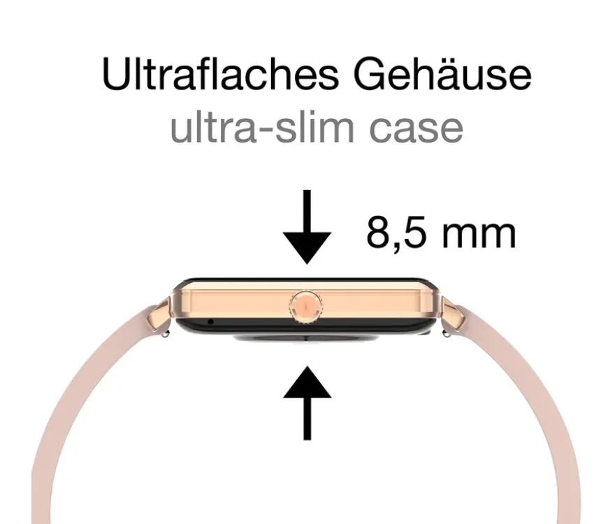 Kienzle Smart-Uhr Slim, roségoldfarben
