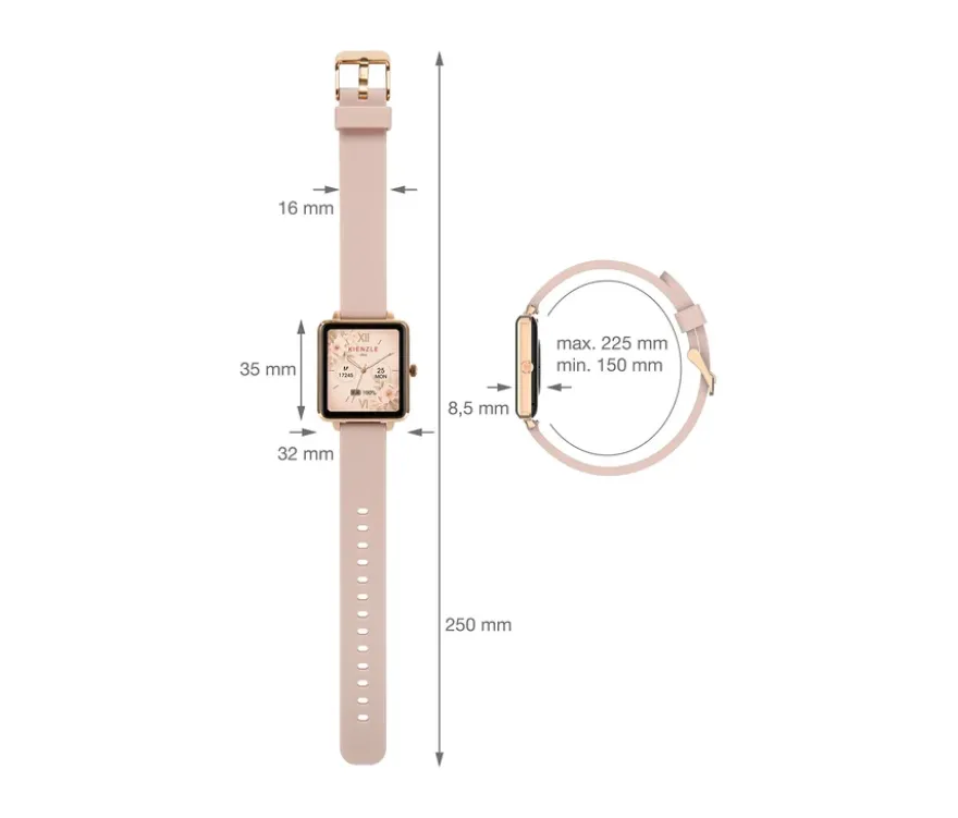 Kienzle Smart-Uhr Slim, roségoldfarben