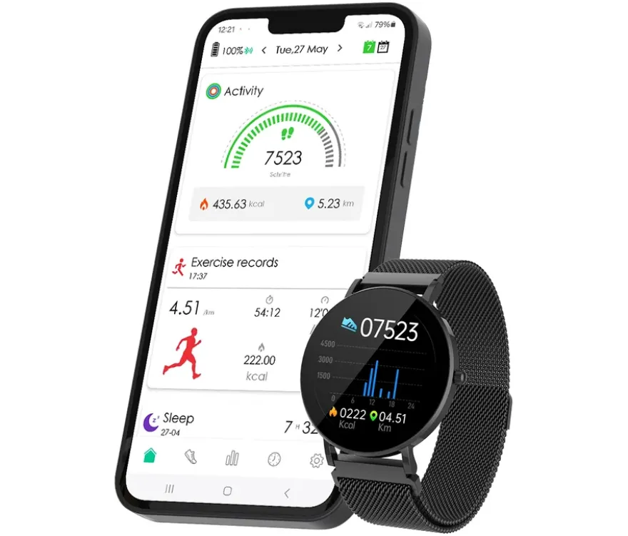 Kienzle Uhr »Active Smart Slim«, schwarz
