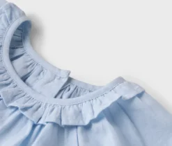 Kinder-Chambray-Bluse