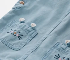 Kinder Chambray-Latzhose