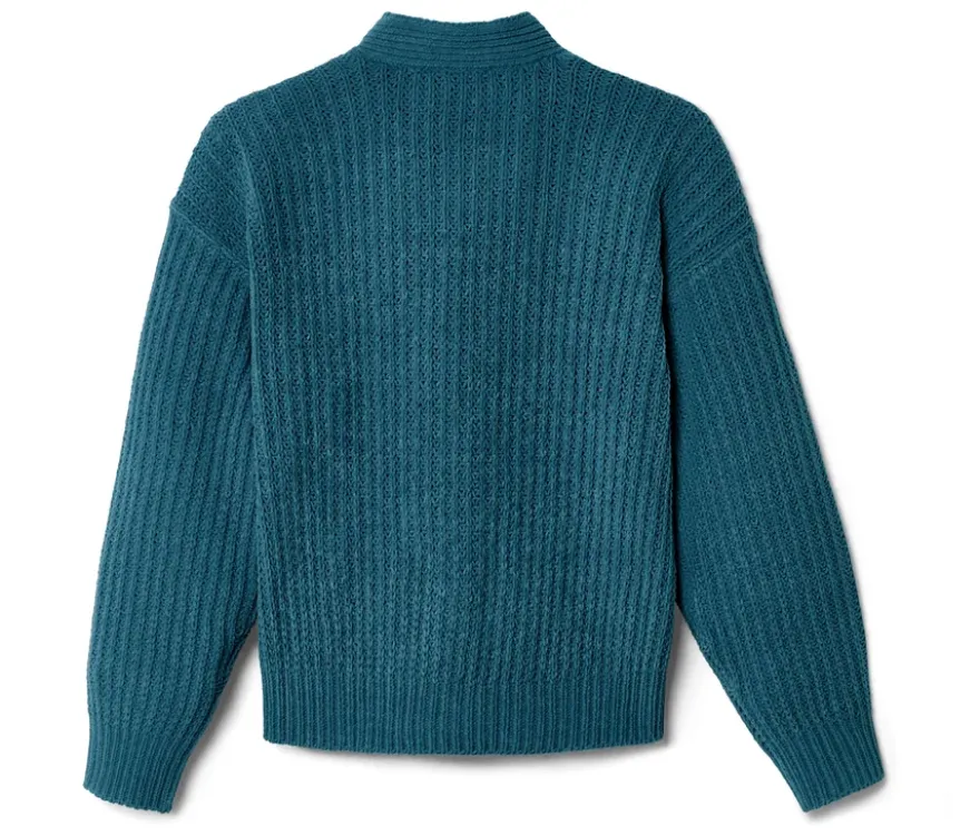 Kinder-Chenille-Strickjacke, blaugrün