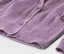 Kinder-Chenille-Strickjacke, lavendel