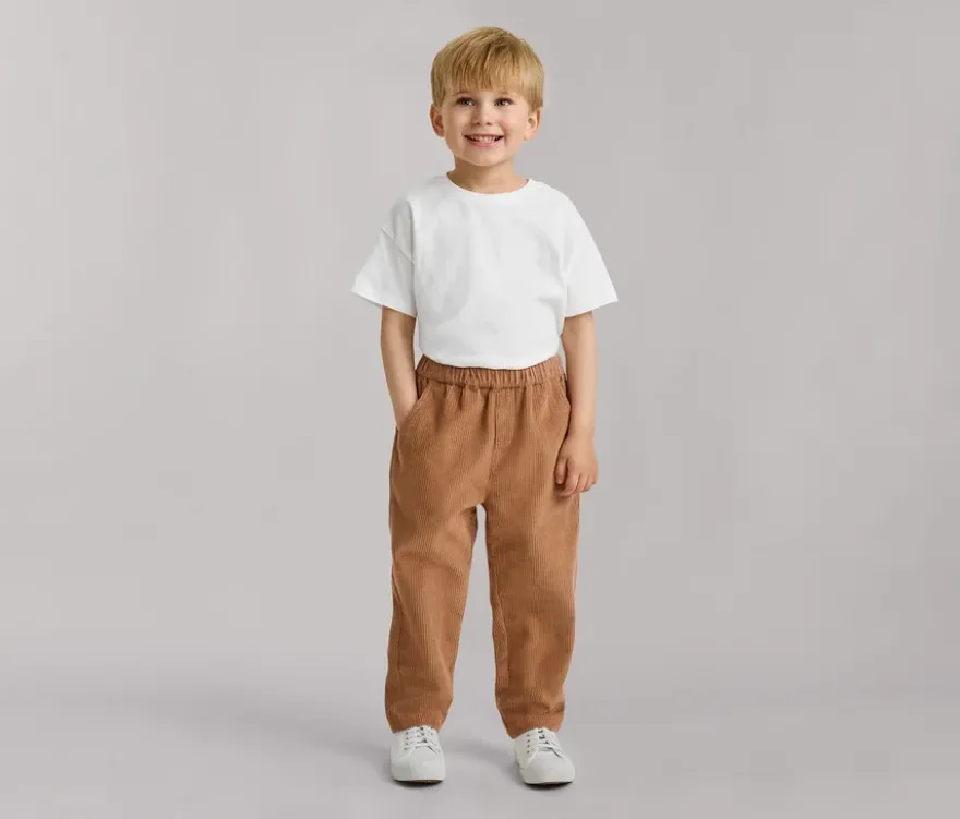 Kinder-Cord-Pull-on-pants – Fit »Jona«, hellbraun