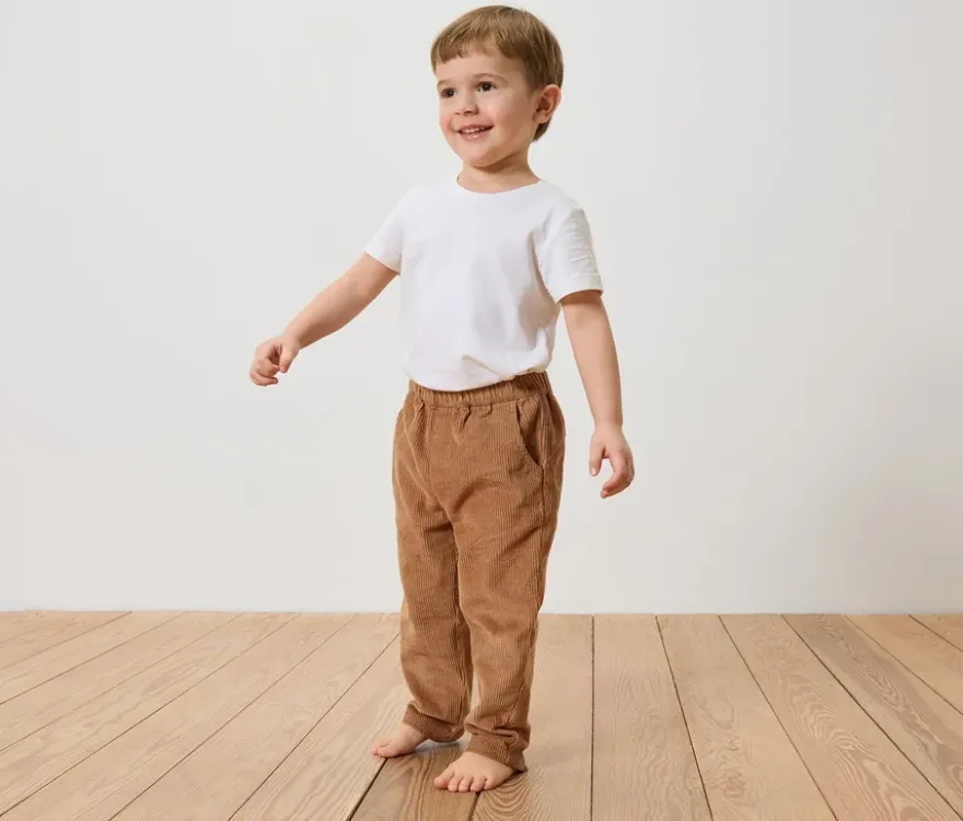 Kinder-Cord-Pull-on-pants – Fit »Jona«, hellbraun