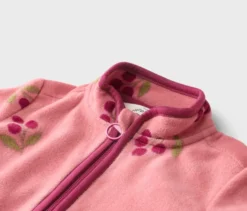 Kinder-Fleecejacke, Blumen