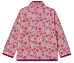 Kinder-Fleecejacke, geblümt