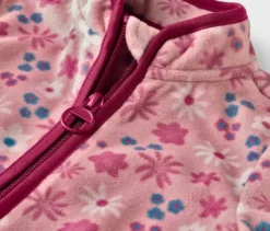 Kinder-Fleecejacke, geblümt