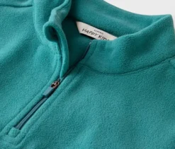 Kinder-Fleeceshirt, petrol