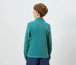 Kinder-Fleeceshirt, petrol