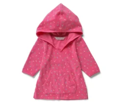 Kinder-Frottierponcho, pink