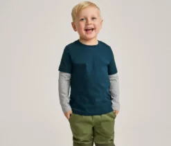 2 Kinder-2-in-1-Langarmshirts