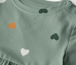Kinder-Jerseykleid, Herzen