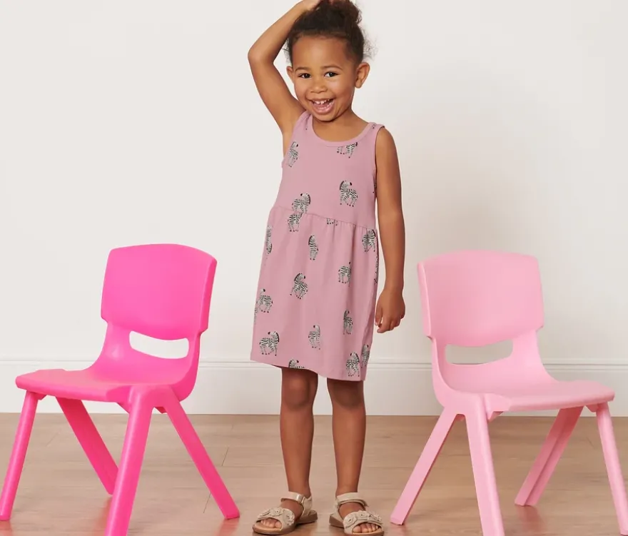 Kinder-Jerseykleid, Zebra