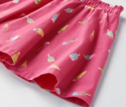 Kinder-Jerseyrock mit Hose, Eis