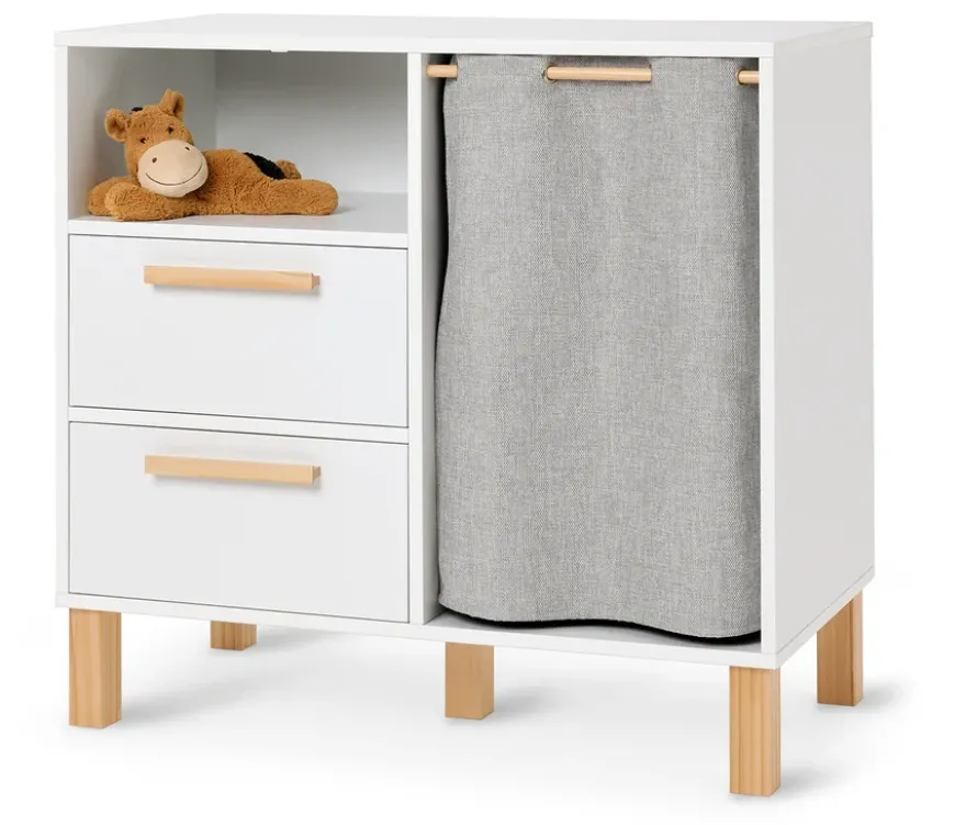 Kinderkommode »Leira« mit Schubladen und Kleiderstange