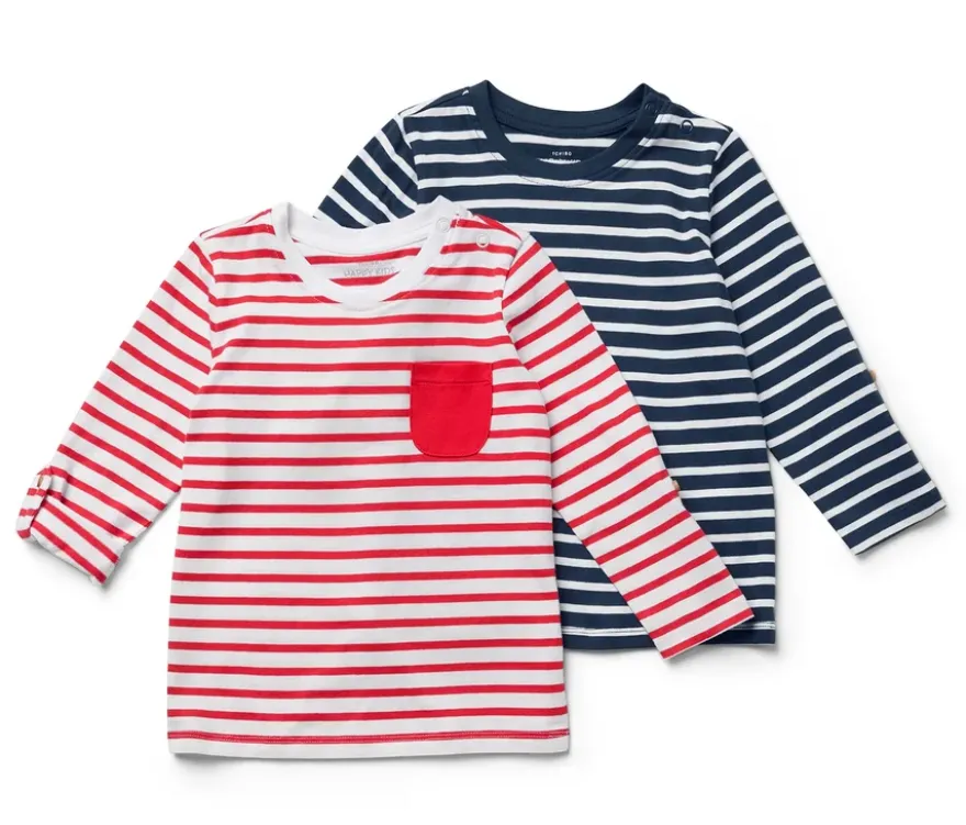 2 Kinder-Langarmshirts