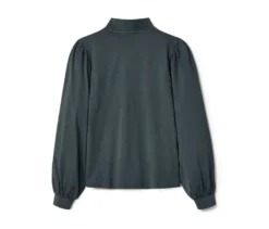 Kinder-Langarmshirt, schieferblau