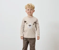 2 Kinder Langarmshirts, Waldtiere
