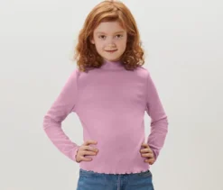 Kinder-Langarmshirt, violett