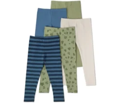 5 Kinder-Leggings, Blätter