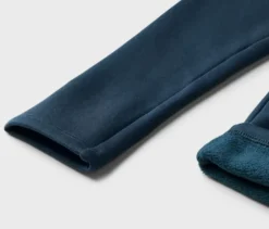 2 Kinder-Leggings, dunkelblau und leo
