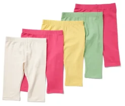 5 Kinder-3/4-Leggings, pink