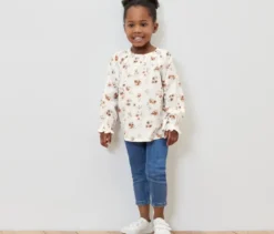 Kinder-Musselin-Bluse