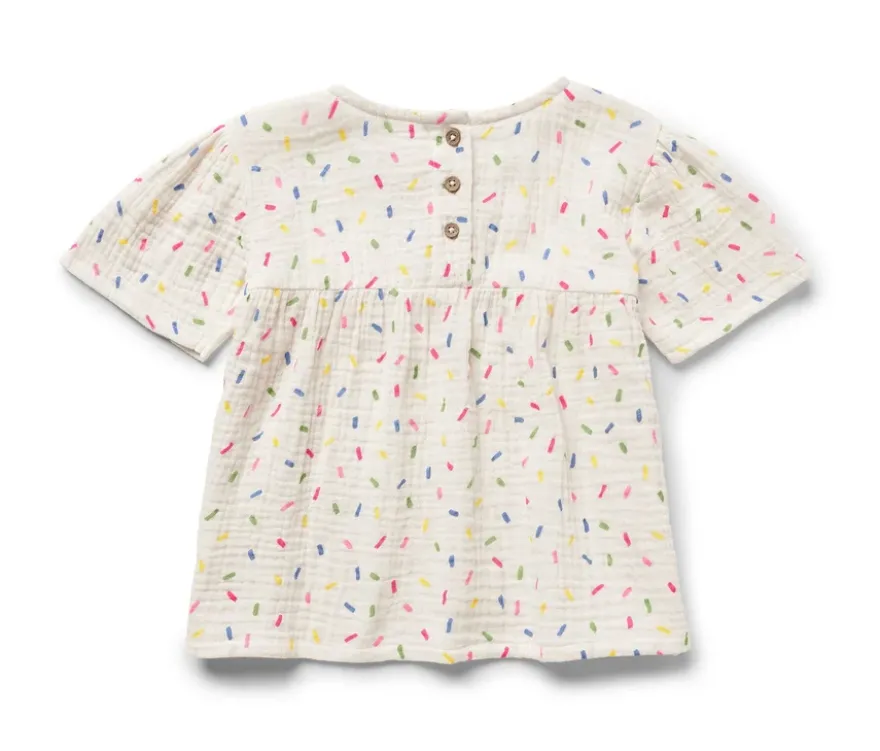 Kinder-Musselin-Bluse
