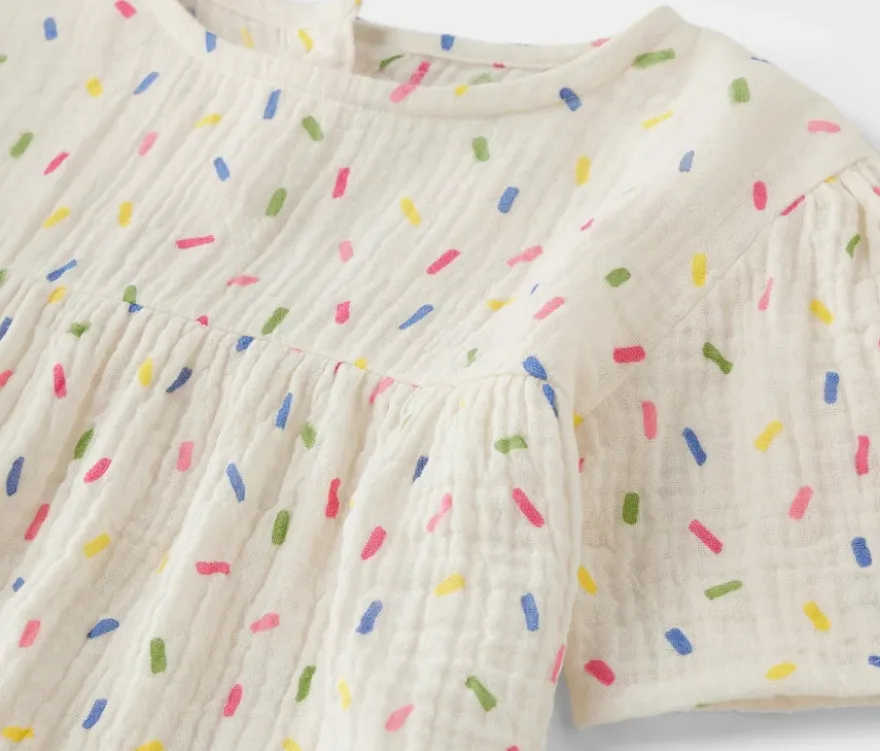 Kinder-Musselin-Bluse