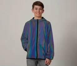 Kinder-Outdoorjacke Rainbow Reflective