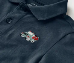 2 Kinder-Poloshirts aus Baumwoll-Piqué