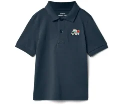 2 Kinder-Poloshirts aus Baumwoll-Piqué