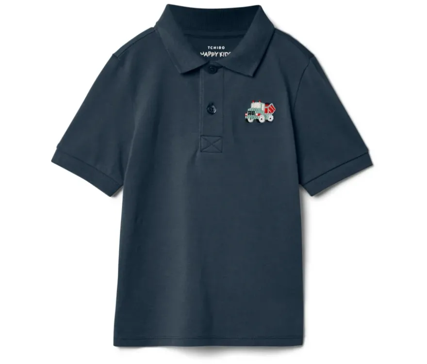 2 Kinder-Poloshirts aus Baumwoll-Piqué