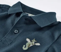 2 Kinder-Poloshirts aus Baumwoll-Piqué