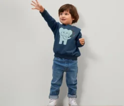 Kinder-Pull-on-Pants – Fit »Luca«, blau