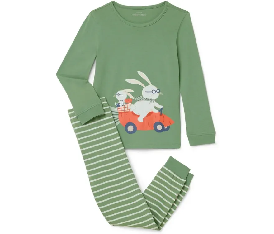 Kinder-Pyjama, grün