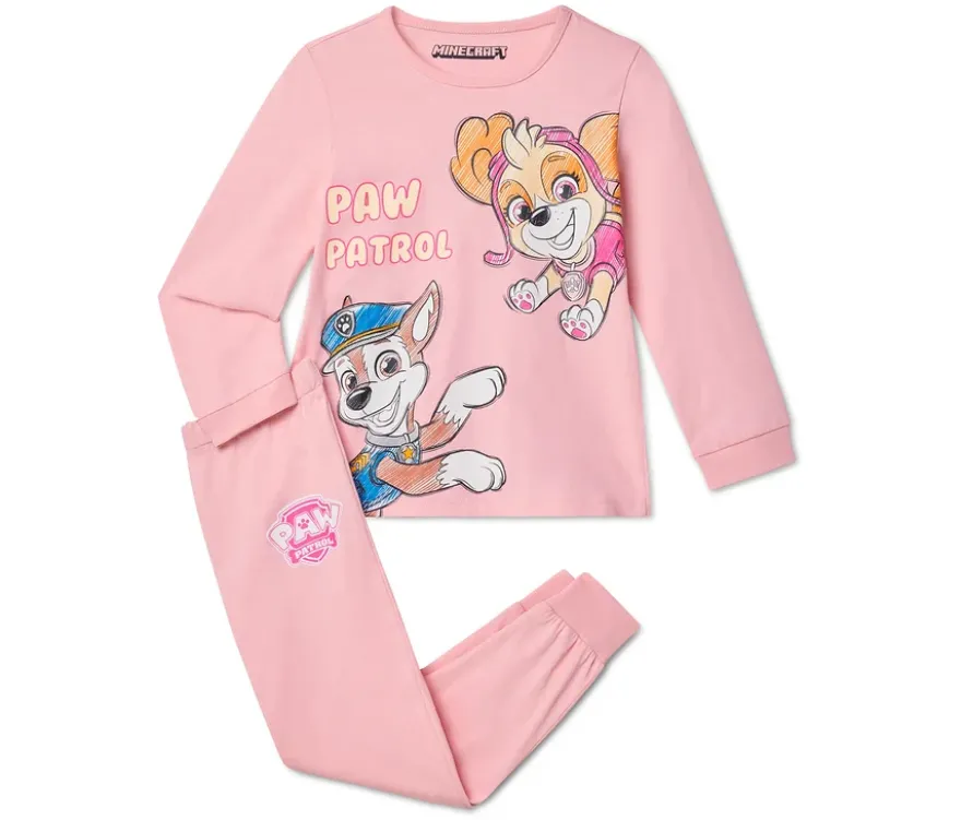 Kinder-Pyjama »Paw Patrol«, rosa