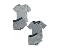 2 Kinder-Pyjamas, kurz