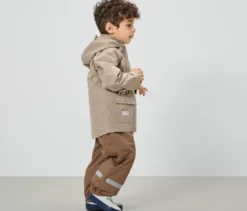 Kinder-Regenjacke, braun