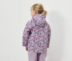 Kinder-Regenjacke, geblümt
