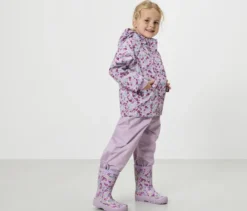 Kinder-Regenjacke, geblümt