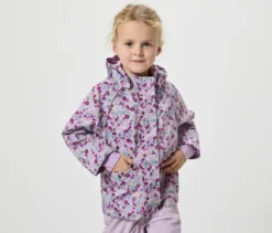 Kinder-Regenjacke, geblümt