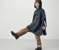 Kinder-Regenponcho, blau